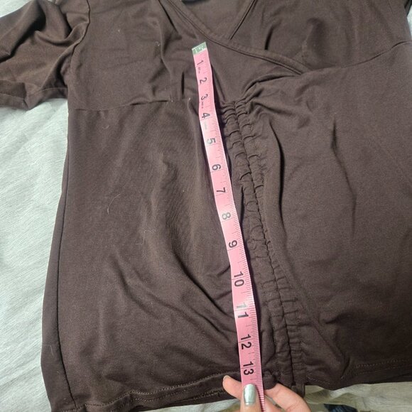 Bebe Y2K Cinch Top 3/4 Sleeves - Picture 6 of 8